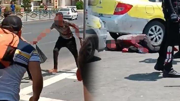 Çevredekiler önce dövdü sonra polise teslim etti