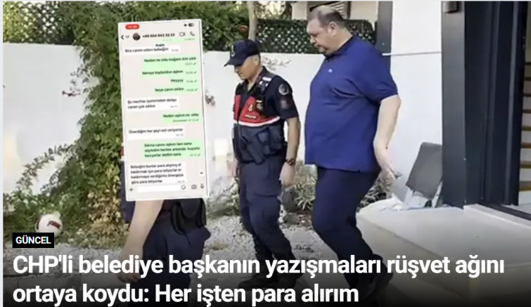 CHP'li belediye başkanın yazışmaları rüşvet ağını ortaya koydu: Her işten para alırım