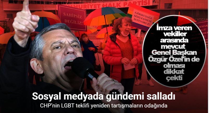 CHP’nin 2015 yılında LGBT’liler için verdiği kanun teklifi sosyal medyada gündem oldu
