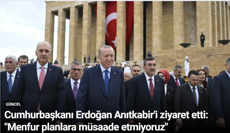 Cumhurbaşkanı Erdoğan Anıtkabir'i ziyaret etti: 