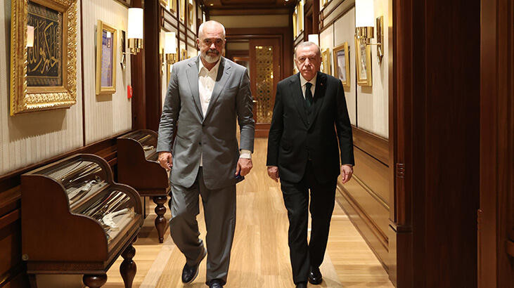 Cumhurbaşkanı Erdoğan, Arnavutluk Başbakanı Rama'yı kabul etti