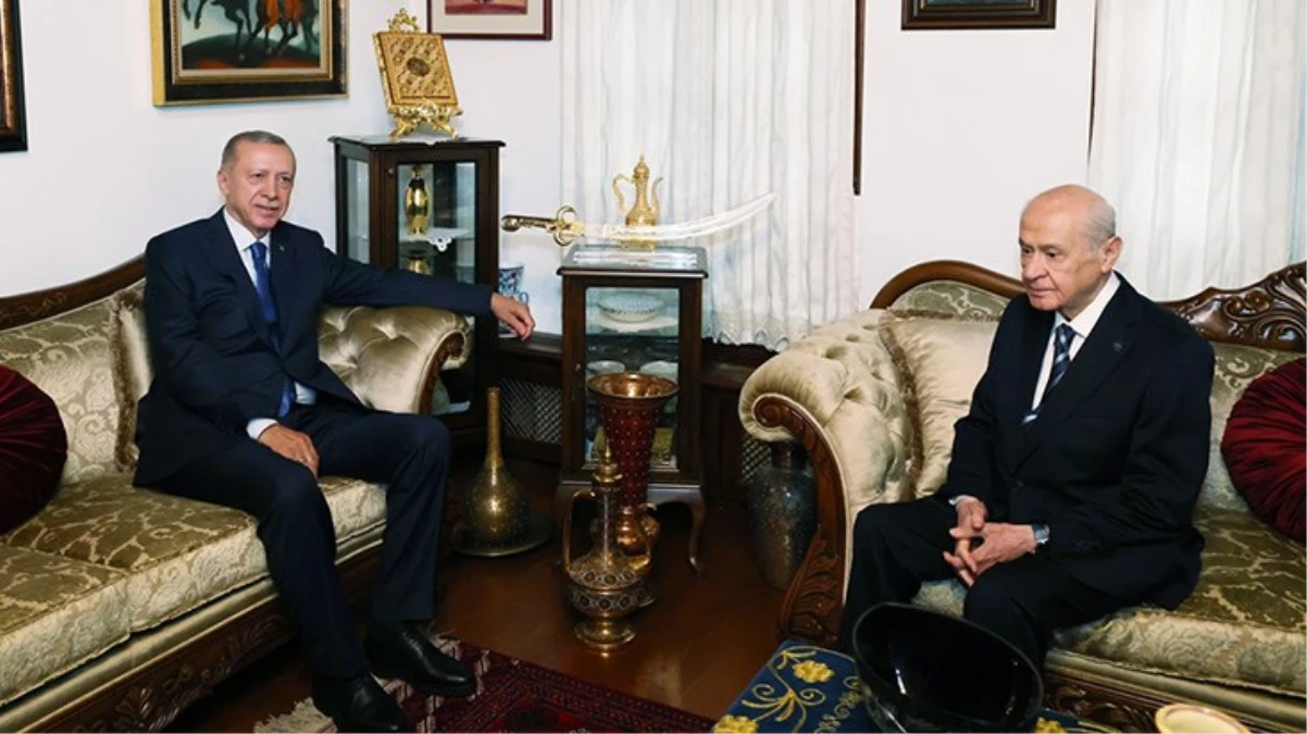 Cumhurbaşkanı Erdoğan, Bahçeli'yi ziyaret etti