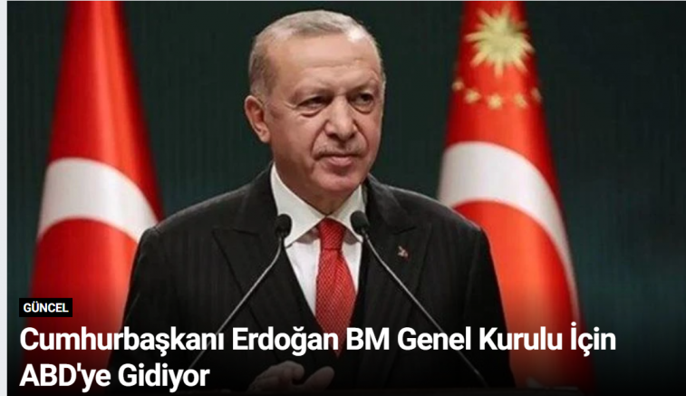 Cumhurbaşkanı Erdoğan BM Genel Kurulu İçin ABD'ye Gidiyor