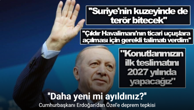 Cumhurbaşkanı Erdoğan: