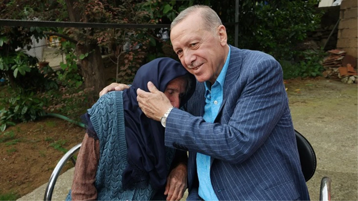 Cumhurbaşkanı Erdoğan, eski komşusunu ziyaret etti