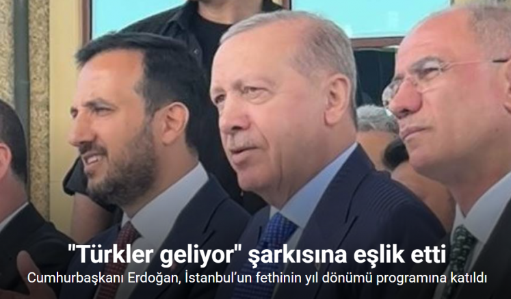 Cumhurbaşkanı Erdoğan, İstanbul’un fethinin yıl dönümü programına katıldı