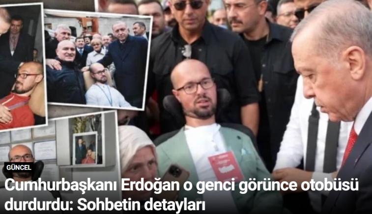 Cumhurbaşkanı Erdoğan o genci görünce otobüsü durdurdu: Sohbetin detayları