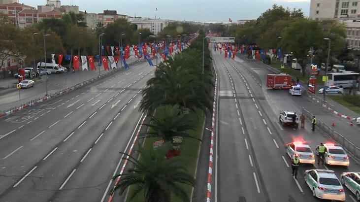 Cumhuriyet Bayramı kutlamaları nedeniyle Vatan Caddesi trafiğe kapatıldı