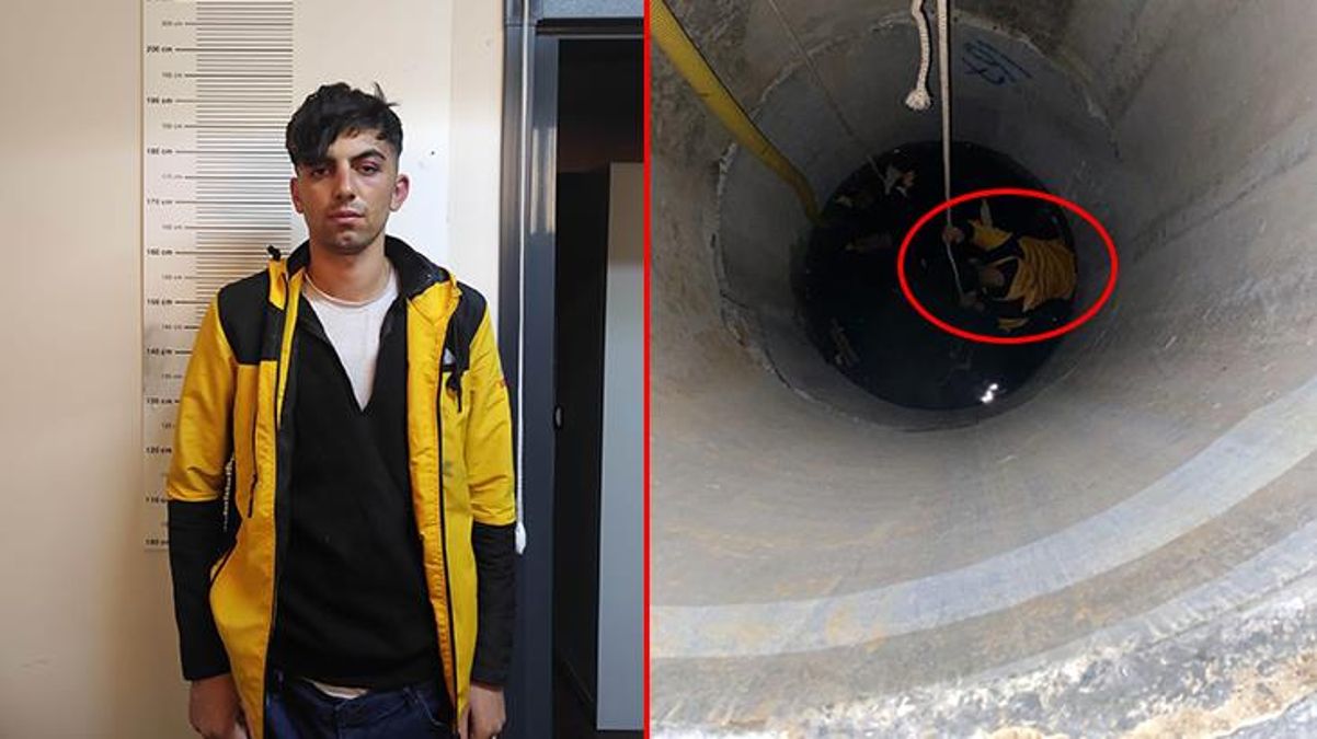 Dakikalarca polisten kaçan hırsız, kuyuya düşünce çaresizce yardım istedi