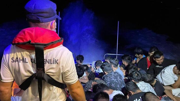 Datça’da ve Bodrum’da 98 göçmen kurtarıldı