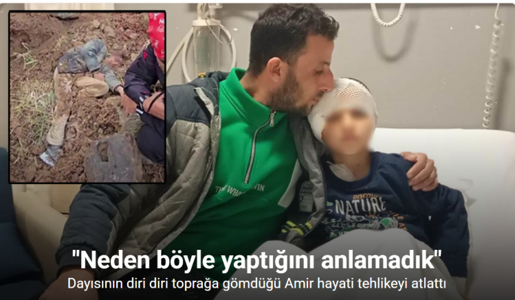 Dayısının diri diri toprağa gömdüğü Amir hayati tehlikeyi atlattı, en çok Cristiano Ronaldo’yu sevdiğini söyledi