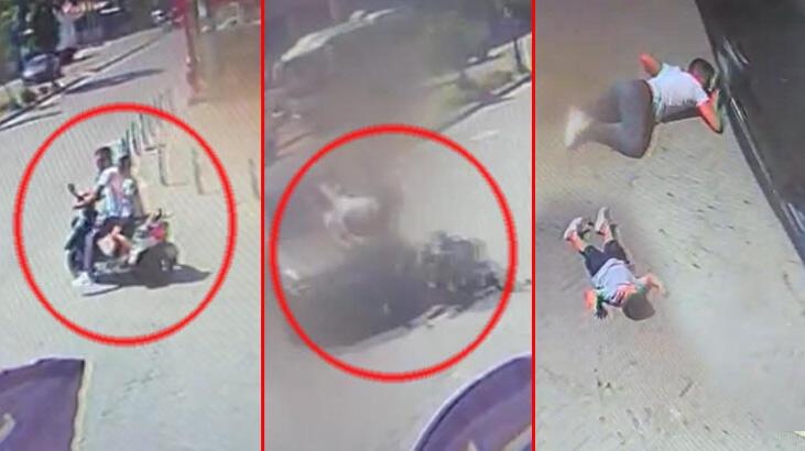 Dehşeti yaşadılar! Oğluyla aracın altına girmekten kurtuldu