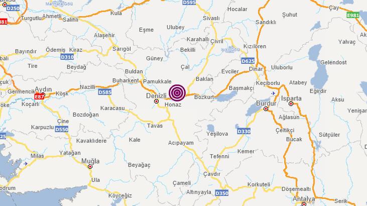 Denizli'de deprem mi oldu, merkez üssü neresi kaç şiddetinde? Kandilli Rasathanesi-AFAD son depremler listesi...