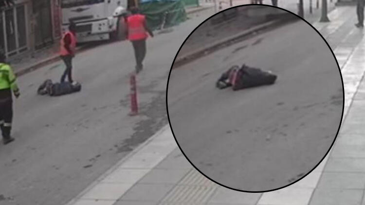 Deprem anında pencereden atladı!