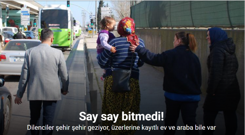 Dilencinin üzerinden çıkan para say say bitmedi