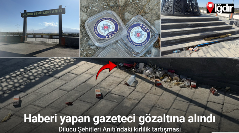 Dilucu Şehitleri Anıtı’ndaki kirlilik tartışması: Haberi yapan gazeteci gözaltına alındı