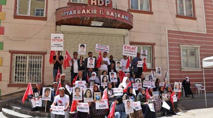 Diyarbakır'da evlat nöbetindeki aile sayısı 292 oldu