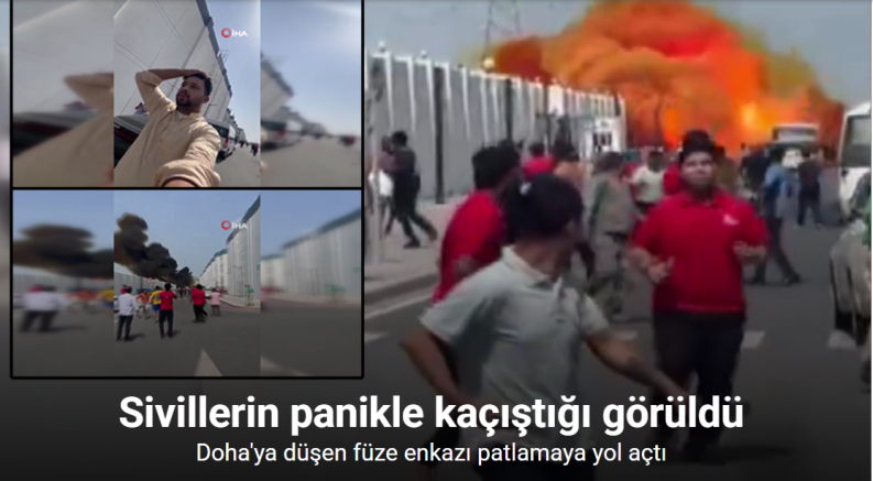 Doha'ya düşen füze enkazı patlamaya yol açtı
