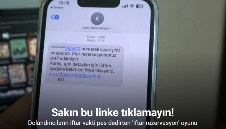 Dolandırıcıların iftar vakti pes dedirten ‘iftar rezervasyon’ oyunu