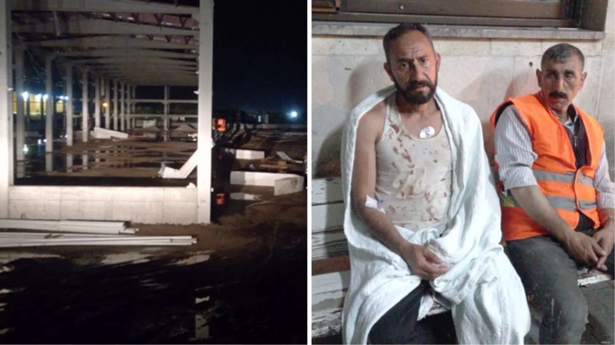 Edirne'de kuvvetli fırtına çatıda çalışan işçileri 12 metre yükseklikten aşağı savurdu: 3 yaralı