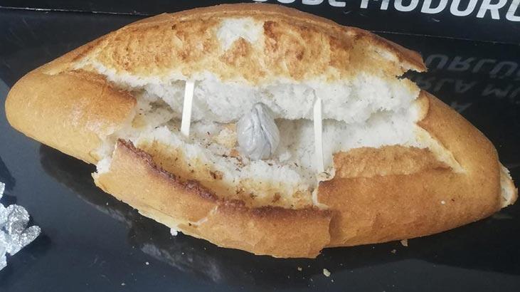 Ekmek arasından uyuşturucu çıktı!