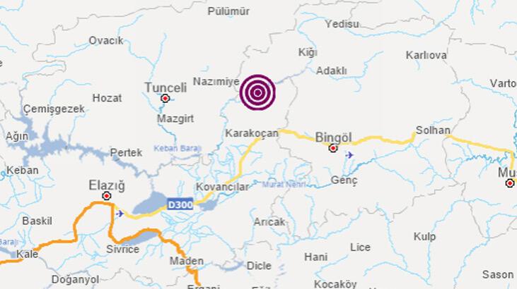 Elazığ'da 3.5 büyüklüğünde deprem
