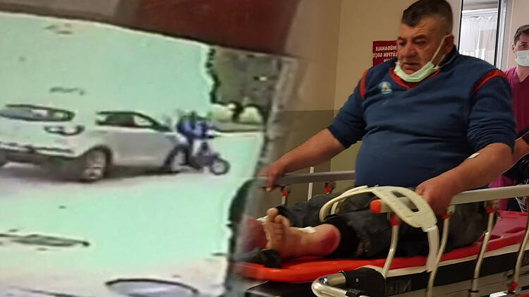 Elektrikli bisiklet sürücüsü dehşeti yaşadı!