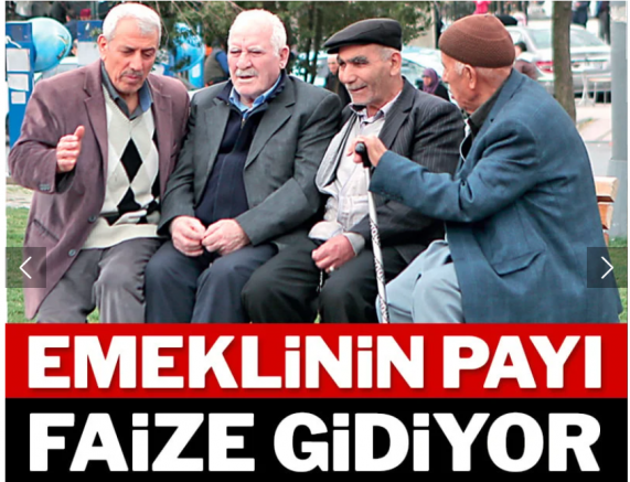 Emeklinin payı faize gidiyor