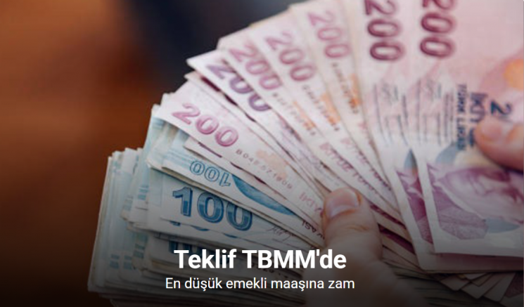 En düşük emekli aylığının artırılmasını da içeren kanun teklifi TBMM'de