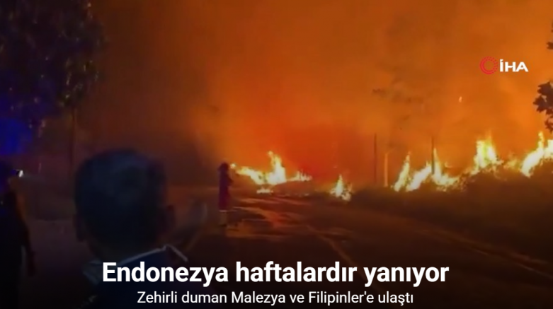 Endonezya haftalardır yanıyor: Zehirli duman Malezya ve Filipinler'e ulaştı