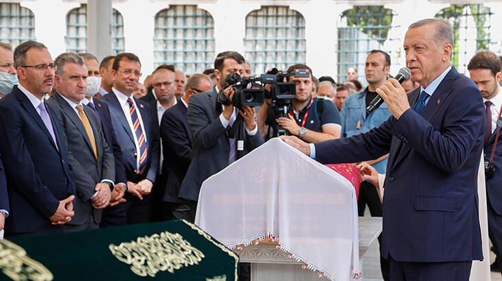Erdoğan, Göksel Gümüşdağ'ın annesinin cenaze törenine katıldı