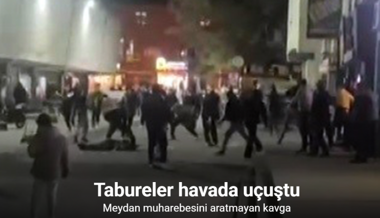 Erzincan’da meydan muharebesini aratmayan kavga: Tabureler havada uçuştu