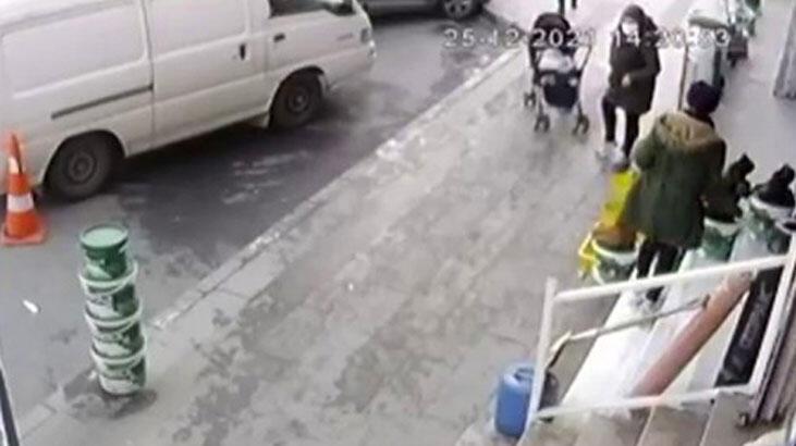 Esenyurt'ta dalgın anne bebek arabasında çocuğunu unuttu