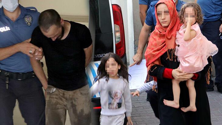 Eşi ve 3 çocuğunu rehin alıp evi yakmaya çalışan şüpheli serbest