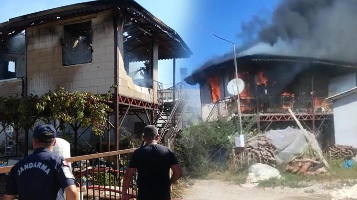 Eşi ve çocuğu terk etti diye komşusunu bıçaklayıp, kendi evini yaktı