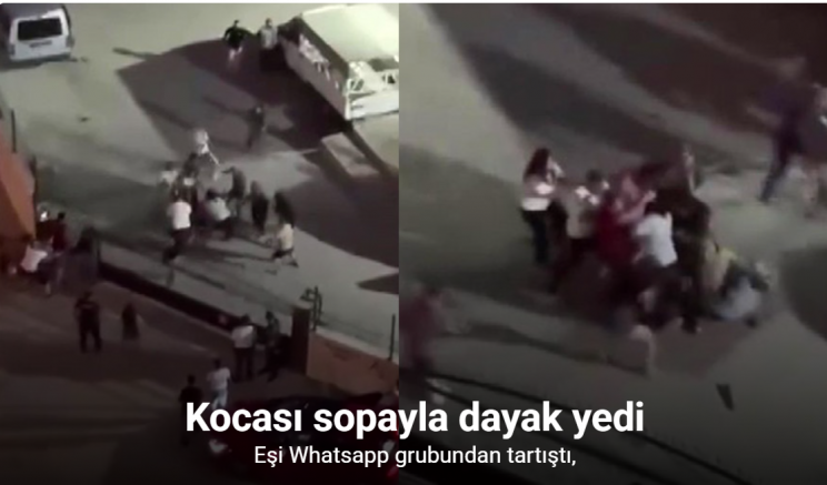 Eşi Whatsapp grubundan tartıştı, kocası sopayla dayak yedi