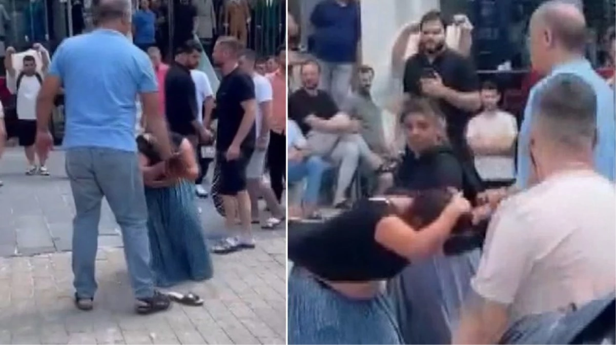Esnaf, hırsızlık yaptığını iddia ettiği kadını saçlarından tutup darbetti
