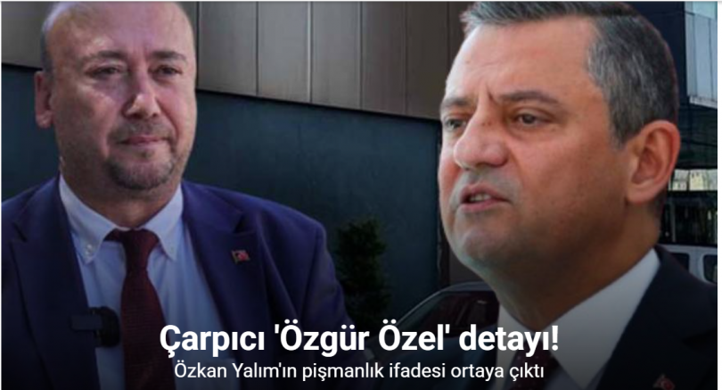 Etkin pişmanlık ifadesi veren Özkan Yalım: 