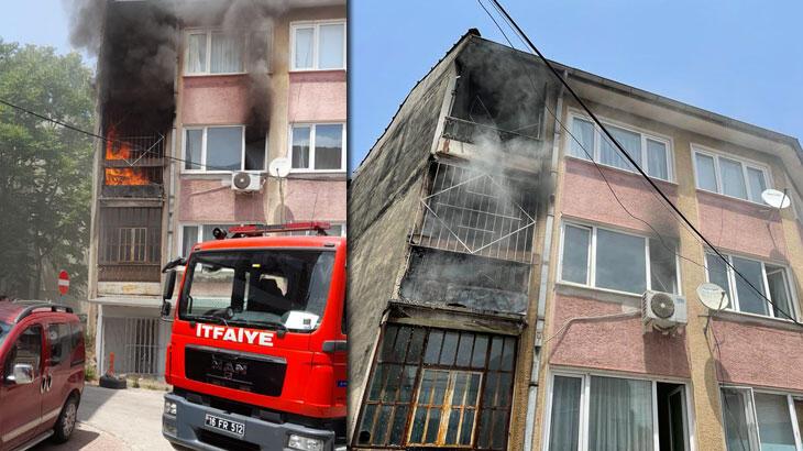 Ev yangınında 3 kişi dumandan etkilendi