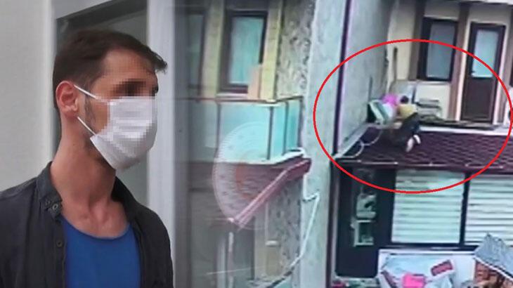 Eve balkondan girerken güvenlik kamerasınca görüntülenen şüpheli, yakalandı