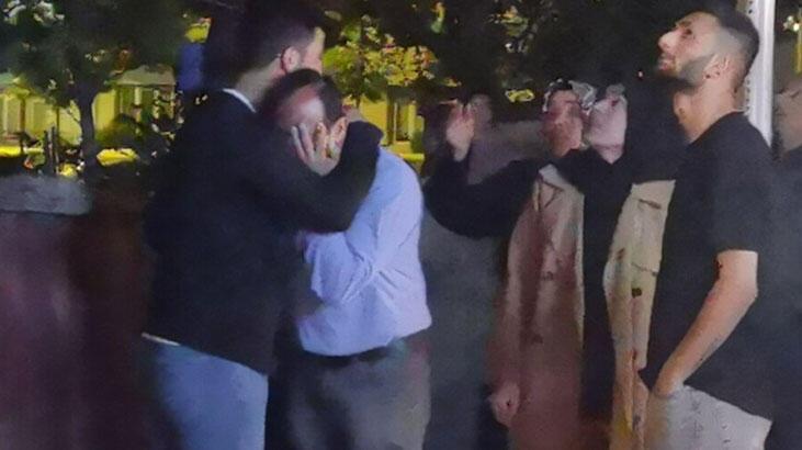 Evinin yandığını görünce gözyaşlarına boğuldu