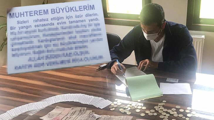 Evinin yandığını söyleyerek dilenirken yakalandı! Üzerinden 860 TL çıktı