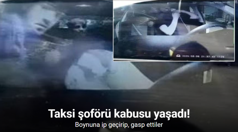 Eyüpsultan’da darp edilen taksici gasp edildi, hastanelik oldu: O anlar kamerada