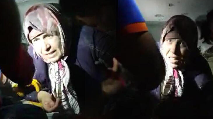 Fadime Talu, enkazdan böyle çıkarıldı