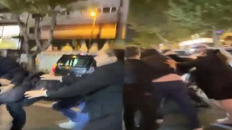 Fatih'te tekme tokat yol verme kavgası!