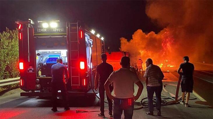 Feci son! Araçta mahsur kalan sürücü yangında öldü