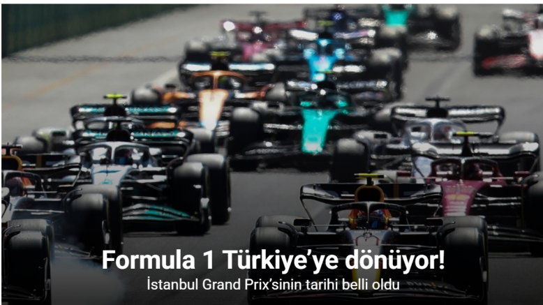 Formula 1’de Türkiye Grand Prix’si 1-3 Ekim 2027 tarihlerinde yapılacak