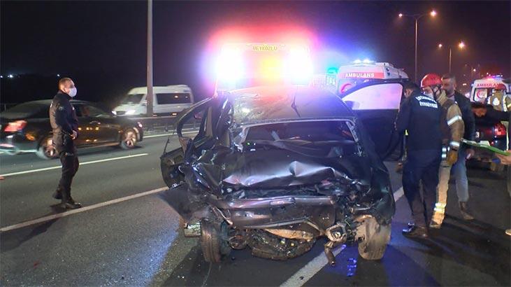 FSM Köprüsü'ndeki trafik kazasında 3 kişi yaralandı