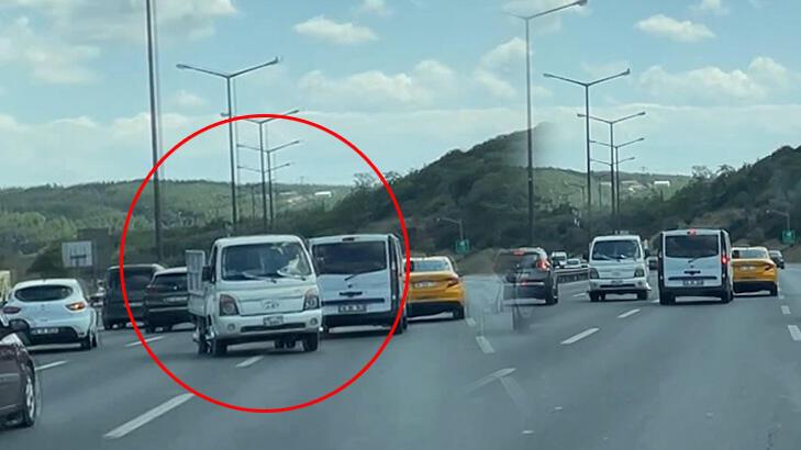 FSM'de polisten kaçan kamyonet TEM'i birbirine kattı!