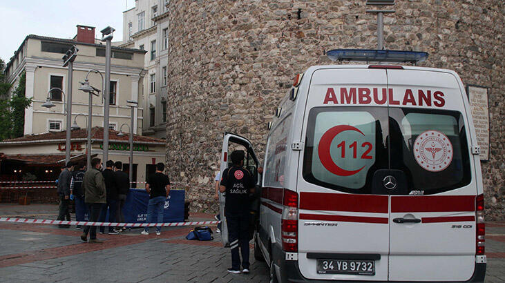 Galata Kulesi'nde korkunç anlar! Genç kadın hayatını kaybetti